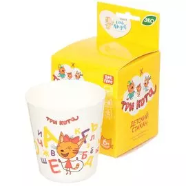 Стакан детский пластиковый Little Angel Три кота LA1221, 270 мл