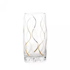 Стакан стеклянный Пламя 3 K2_812_3, 6 шт, 385 мл