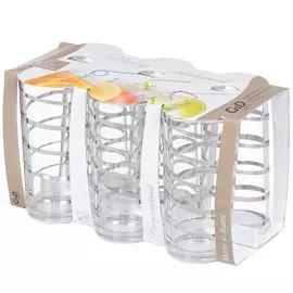 Стакан 230 мл, стекло, 6 шт, Серпантин, N1256/06сс