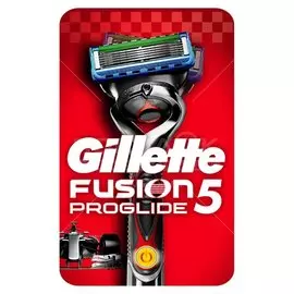 Станок для бритья Gillette, Fusion Proglide Power Flexball Red, для мужчин, 1 сменная кассета