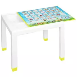 Столик детский пластик, 60х50х49 см, с деколью, желтый, Стандарт Пластик Групп, 160-057