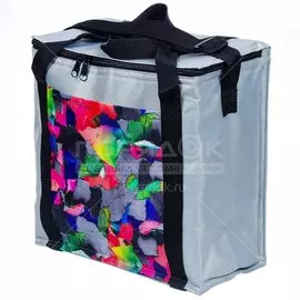 Термосумка 20 л, 34х17х34 см, полиэстер, светло-серая, UV-009/1