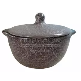 Супник керамика, 2 л, круглый, Борисовская керамика, Мрамор, МРМ00004326