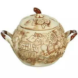 Супник керамический Лепка круглый, 3 л