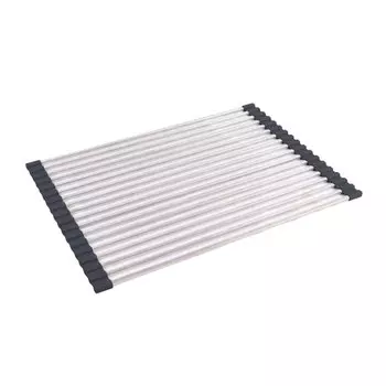 Сушилка для посуды нержавеющая сталь, силикон, складная, РМС, Sush-2BL