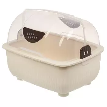 Сушилка для посуды пластик, 42х31х34 см, белая, Y4-8651