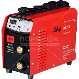 Сварочный аппарат инверторный, Fubag, IN 206 CEL, 6.8 кВт, 200 А, электрод