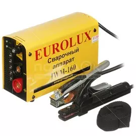 Сварочный аппарат инверторный, Eurolux, IWM160, 5.9 кВт, 160 А, электрод