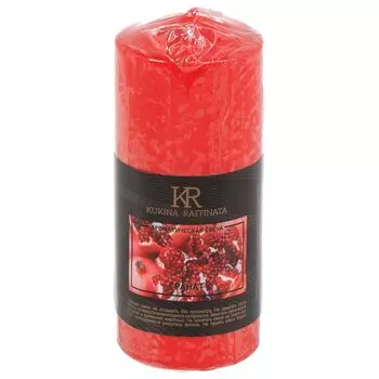 Свеча ароматическая, 12х5 см, столбик, Kukina Raffinata, Сладкий гранат, 501290
