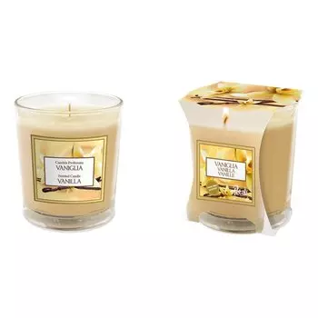 Свеча ароматизированная, 8х7.5 см, в стакане, SER S.P.A, Ваниль