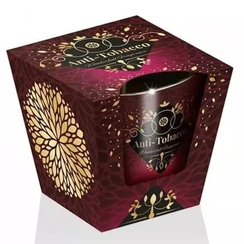 Свеча ароматизированная, в стакане, Bartek, Анти-табак, чудесный аромат, 115 гр