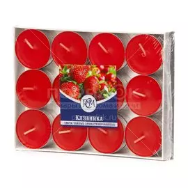 Свеча чайная, 24 шт, Клубника 1202403