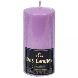 Свеча декоративная, 12х6 см, цилиндр, лавандовая, 1381543300