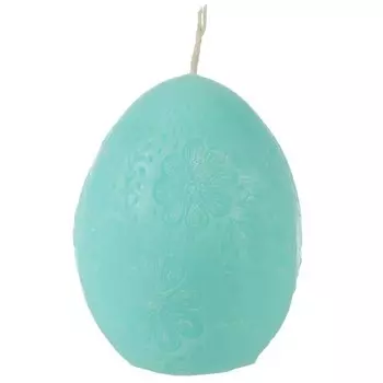 Свеча декоративная, 7х5 см, Kukina Raffinata, Яйцо цветочный принт, 501396