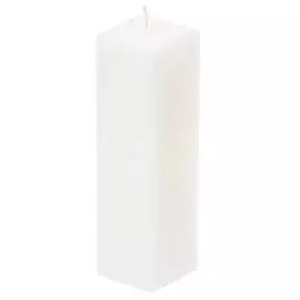 Свеча декоративная, квадратная, белая, Н-200, 1381960100