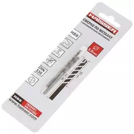 Сверло по металлу, 2 шт, Haisser, диаметр 3 мм, в индивидуальной упаковке, HS101504