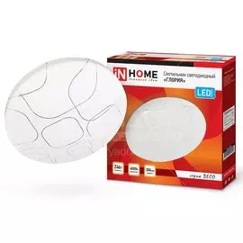 Светильник настенно-потолочный IN HOME Глория, 24 Вт, LED, 4000 K
