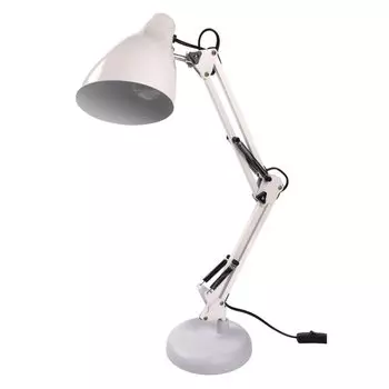 Светильник настенный на струбцине, E27, абажур белый, ФАZА, TBL-02-wh, 5046252