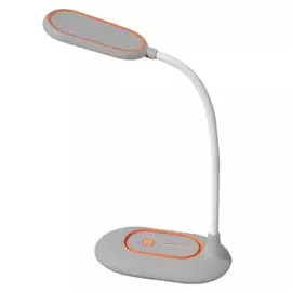 Светильник настольный 3 уровня яркости, 9 Вт, серый, Ultraflash, UF-749 C57, 14485