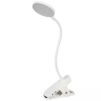 Светильник настольный 6 Вт, белый, абажур белый, Ultraflash, UF-747 C01, 14479, 3 уровня яркости