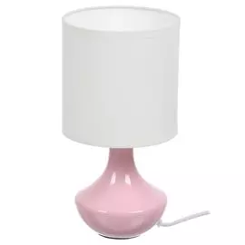 Светильник настольный E14, розовый, абажур белый, RL-TL011-3
