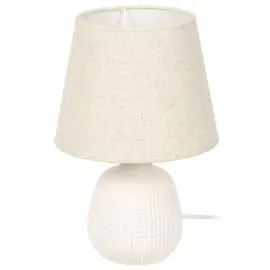 Светильник настольный E14, бежевый, абажур бежевый, Y9-060