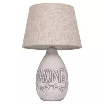 Светильник настольный E27, 40 Вт, серый, абажур бежевый, Gerhort, Классика, G32057/1T GR BGE