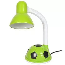 Светильник настольный на подставке, E27, 40 Вт, детский, белый, абажур зеленый, Мяч, SPE16941-681/1
