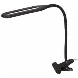 Светильник настольный на прищепке, USB+адаптер, черный, абажур черный, SPE17156-14/333935