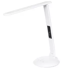 Светильник настольный Ultraflash UF-739 белый, с часами