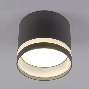 Светильник под лампу General Lighting Systems, Башня, GX53, на 1 лампочку, IP20, 8.2х8.2х10 см, GWL-GX53-M-IP20, боковой рассеиватель, Спот, графит, 661701