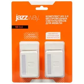 Светильник для мебели светодиодный, JazzWay, TS9-2xL6, 0.5 Вт, 30 Лм, 2хААА