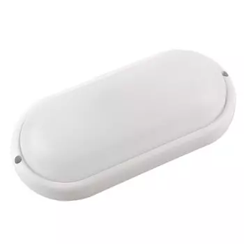 Светильник светодиодный, General Lighting Systems, ЖКХ Slim, 9 Вт, 4500 К, 760 Лм, IP65, 15.6х8.1х3 см, овальный, накладной, 437692