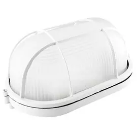 Светильник TDM Electric, НПБ1402, 60 Вт, E27, на 1 лампочку, IP54, 21х10.5х8.5 см, с решеткой, белый, SQ0303-0036