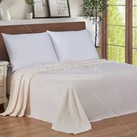 т Плед Клео 1,5сп 150*200см велсофт 100%п/э Пиноли слоновая кость 150/016-PN/L