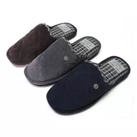 Тапки для мужчин, 100% полиэстер, р. 44, 3138 M-CH-С