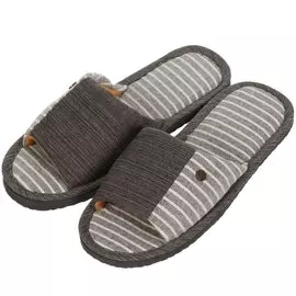 Тапки для мужчин, черные, р. 40-41, открытые, А71-002-01