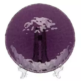 Тарелка десертная, стекло, 19 см, круглая, Аметист, Pasabahce, 10377SLBD7