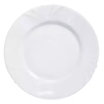 Тарелка десертная, стеклокерамика, 19 см, круглая, Cadix, Luminarc, H4129, белая