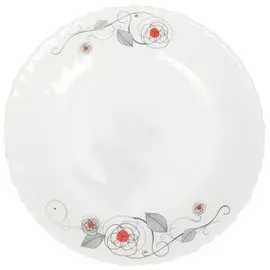 Тарелка десертная, стеклокерамика, 19 см, круглая, Рапсодия, Daniks, LHP 75/327 237105