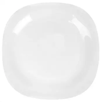 Тарелка десертная, стеклокерамика, 19 см, квадратная, Carine White, Luminarc, H3660/ L4454/N6803, белая