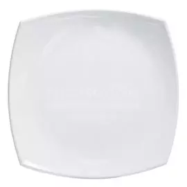 Тарелка десертная, стекло, 19 см, Quadrato White, Luminarc, D7215/Н3658, белая