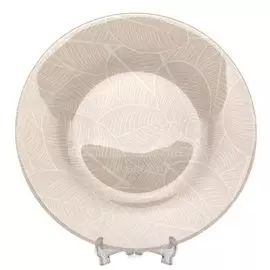 Тарелка десертная, стекло, 19.5 см, круглая, Livs, Pasabahce, 10327SLBD69, бежевая