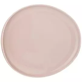 Тарелка обеденная, фарфор, 27х25 см, овальная, Fusion, Bronco, 263-1001, пудровая