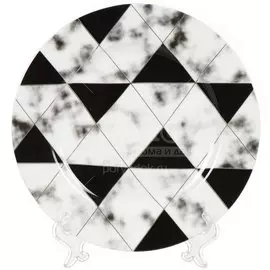 Тарелка обеденная, керамика, 20 см, круглая, Кассиопея, Daniks