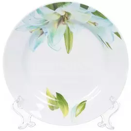 Тарелка обеденная, керамика, 20 см, круглая, Идиллия Цветущая лилия, Добрушский фарфоровый завод, 5С0794Ф34