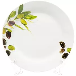 Тарелка обеденная керамическая, 230 мм, Оливки 17-082 Daniks