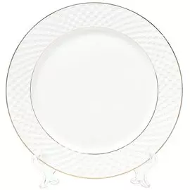 Тарелка обеденная, керамика, 24 см, круглая, Кембридж, Daniks