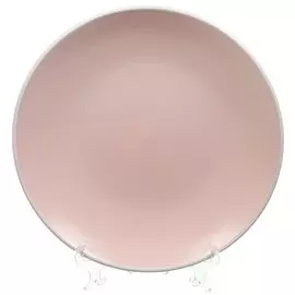 Тарелка обеденная, керамика, 24 см, круглая, Scandy Rose, Fioretta, TDP460, пудровая