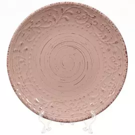 Тарелка обеденная, керамика, 27 см, круглая, Эдже, Daniks